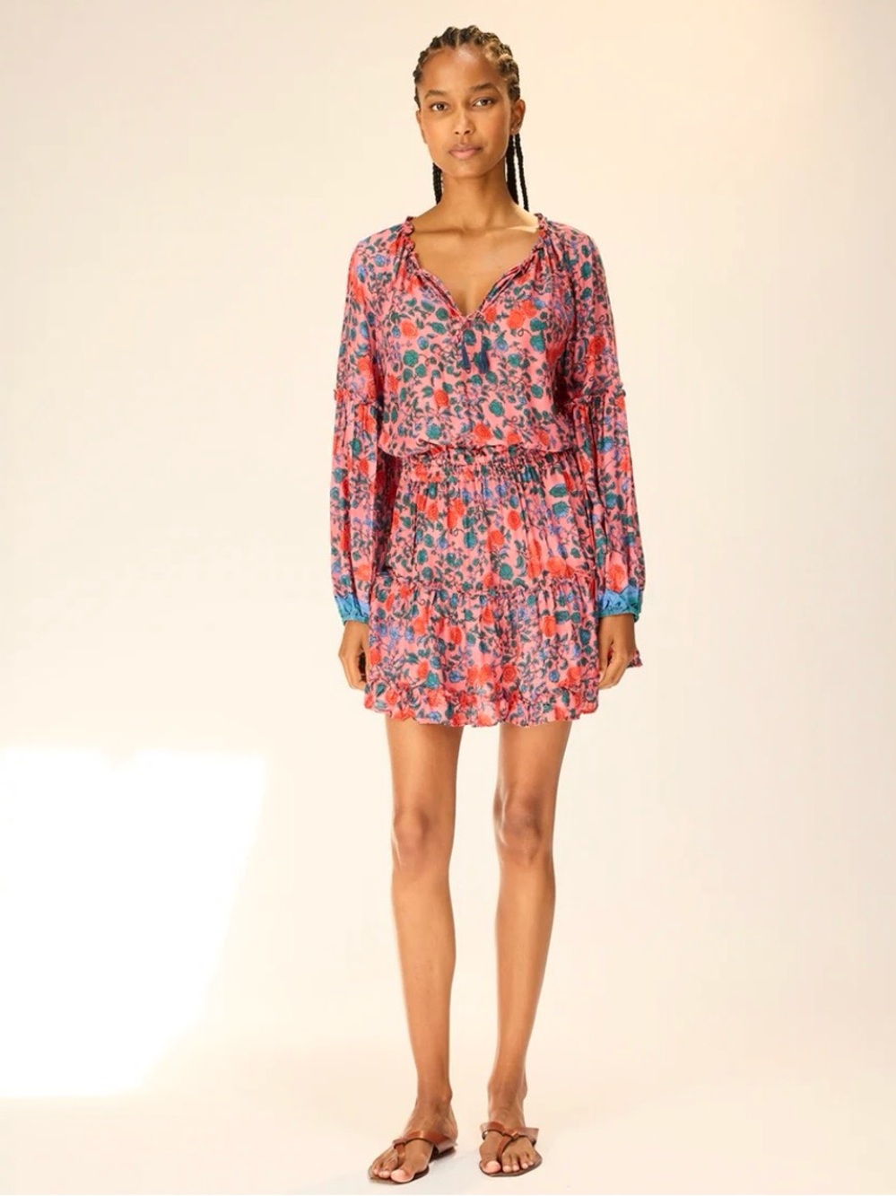 Natalie Martin Maggie Dress In Rose Bandana